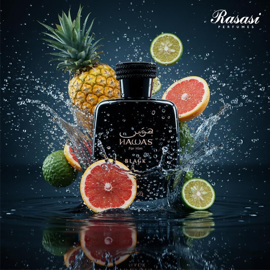 Rasasi Hawas Black EDP Fragrance for Men || Long Lasting Fresh Fragrance || Aromatic Aroma Twin Eau De Parfum