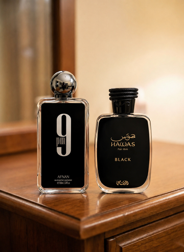 Hawas Black + Afnan 9 PM Deal || ایک قیمت میں دو شاندار پرفیوم || Aromatic Aroma Twin Eau De Parfum