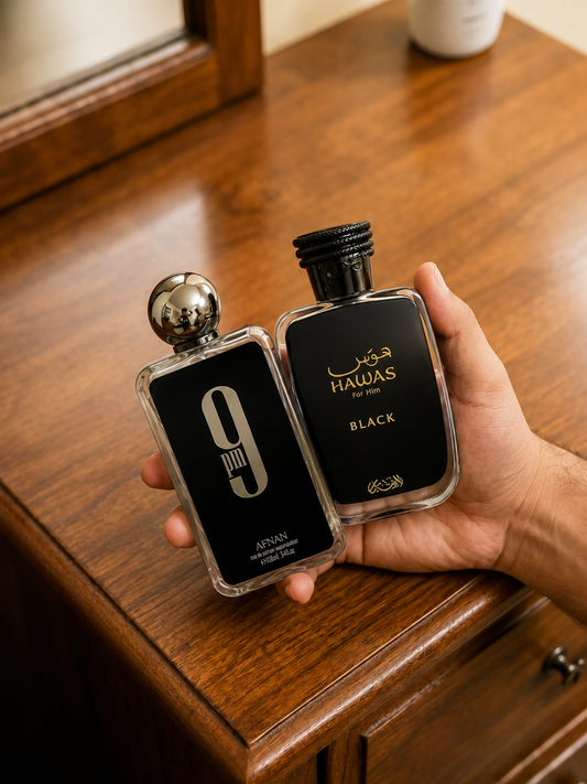 Hawas Black + Afnan 9 PM Deal || ایک قیمت میں دو شاندار پرفیوم || Aromatic Aroma Twin Eau De Parfum